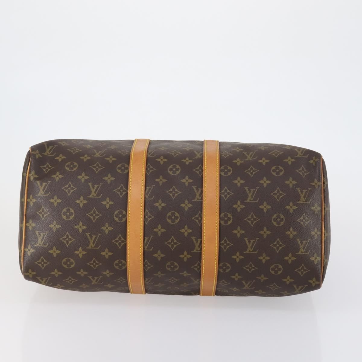 Louis Vuitton Keepall Bag Monogram Canvas Brown Canvas Travel Bag Bag (Pre-Owned)