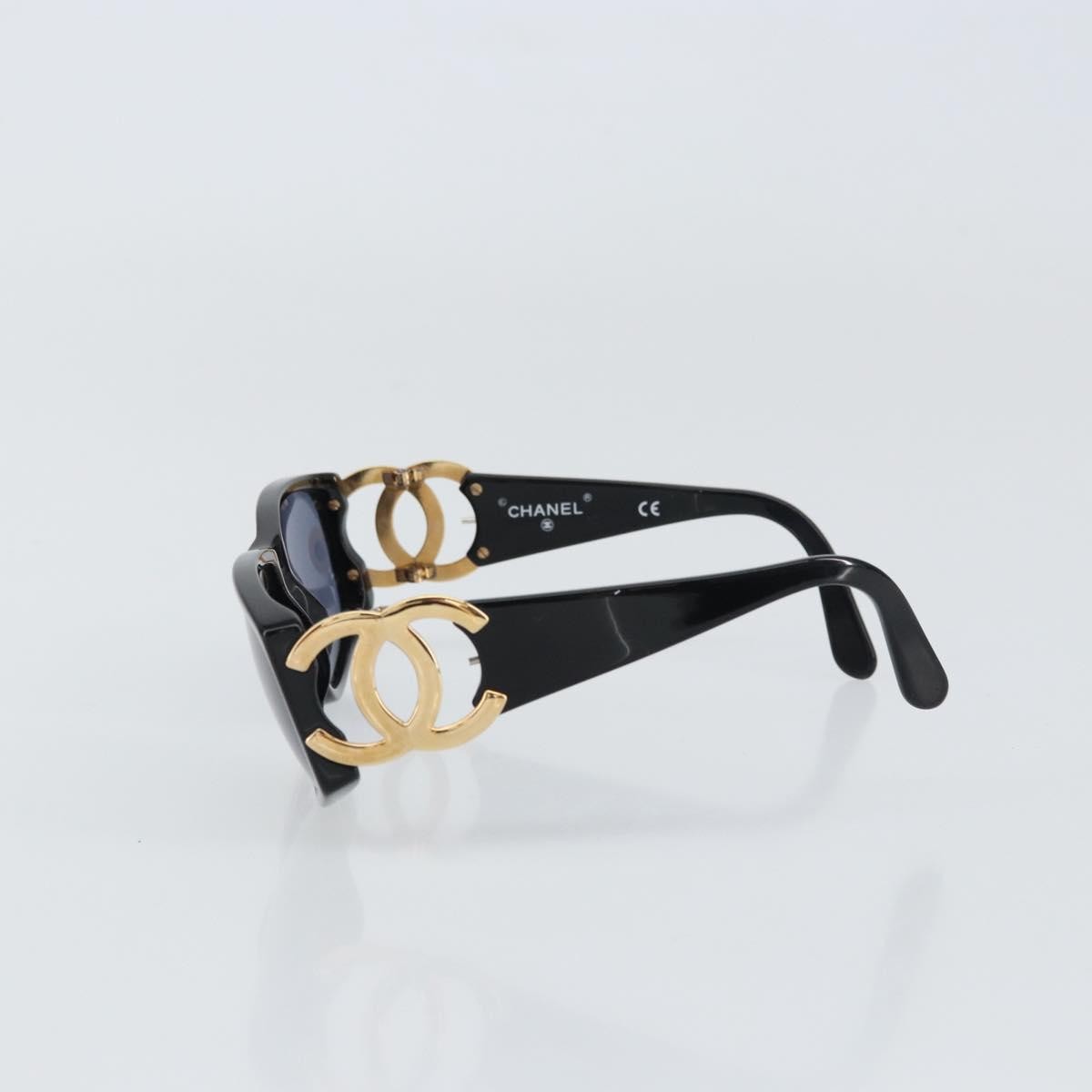 Chanel Logo Cc Sunglasses Plastic Black Plastic Sunglasse Accessory (Pre-Owned)