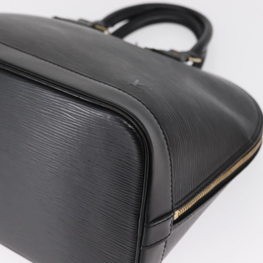 Louis Vuitton Alma Handbag Epi Leather Black Leather Handbag (Pre-Owned)