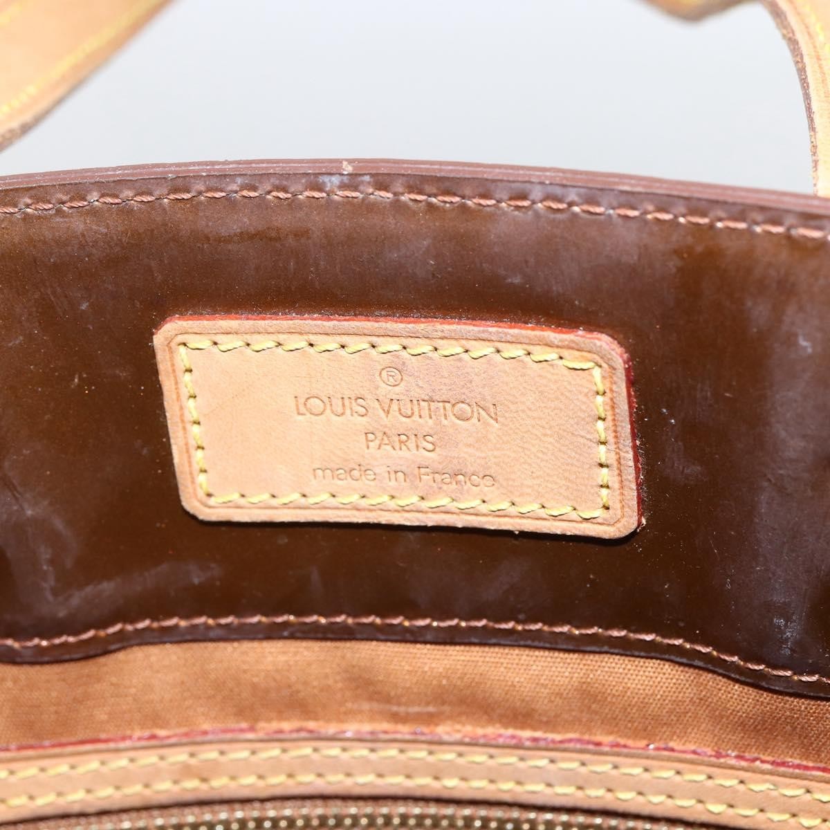 Louis Vuitton Reade Handbag Monogram Vernis Brown Patent_Leather Handbag (Pre-Owned)