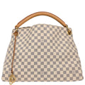 Louis Vuitton Artsy Handbag Damier White Canvas Handbag (Pre-Owned)