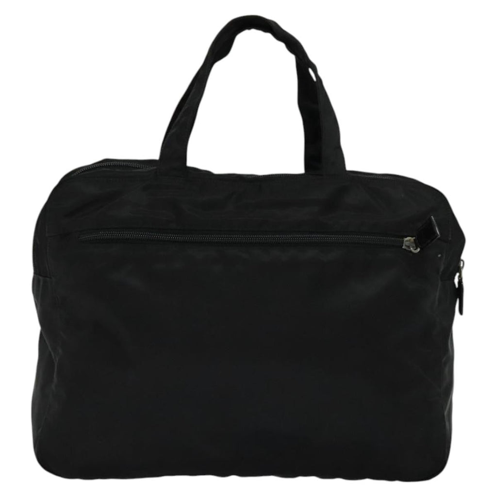 Prada Vintage Handbag Tessuto Black Nylon Handbag (Pre-Owned)