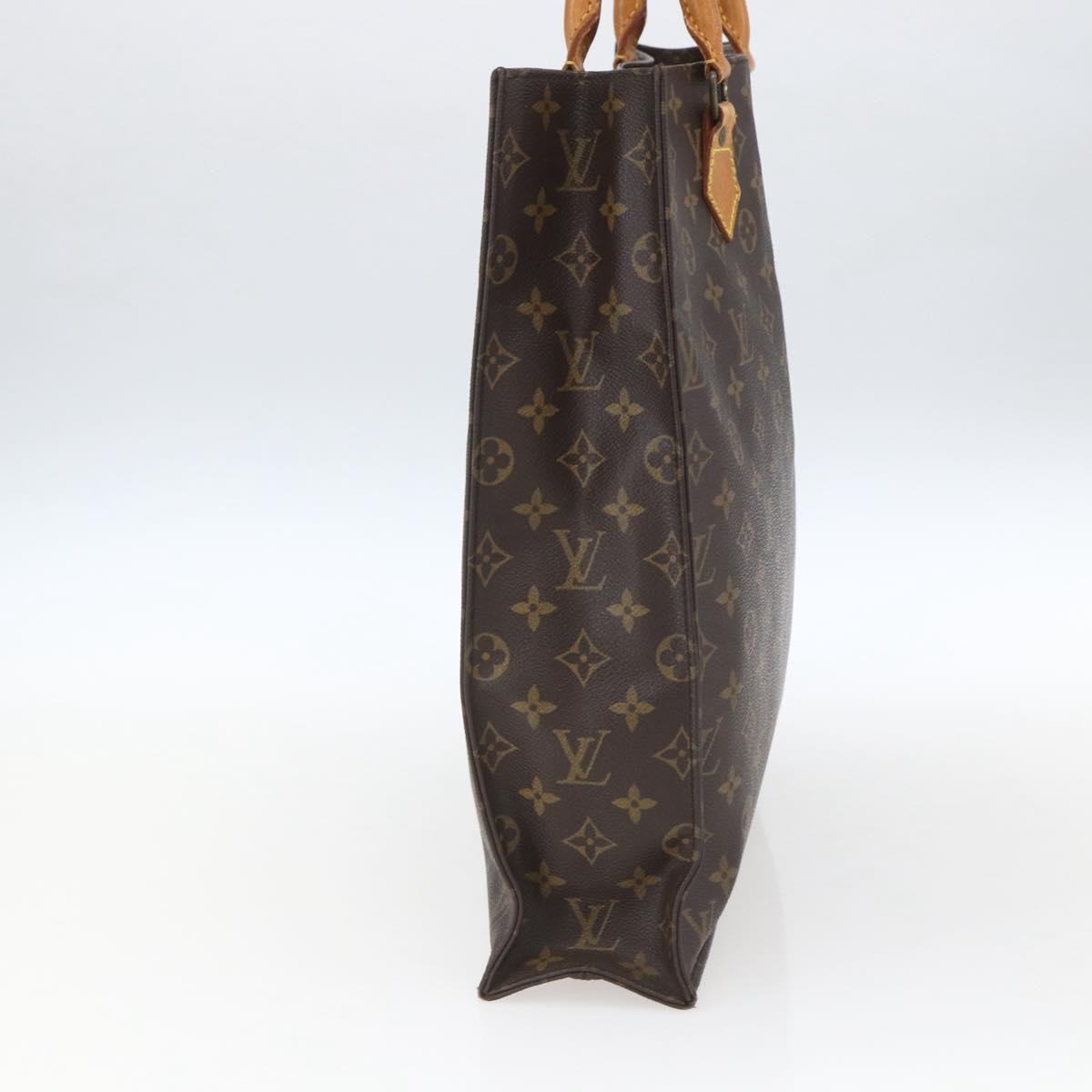Louis Vuitton Sac Plat Bag Monogram Canvas Brown Canvas Tote Bag Bag (Pre-Owned)