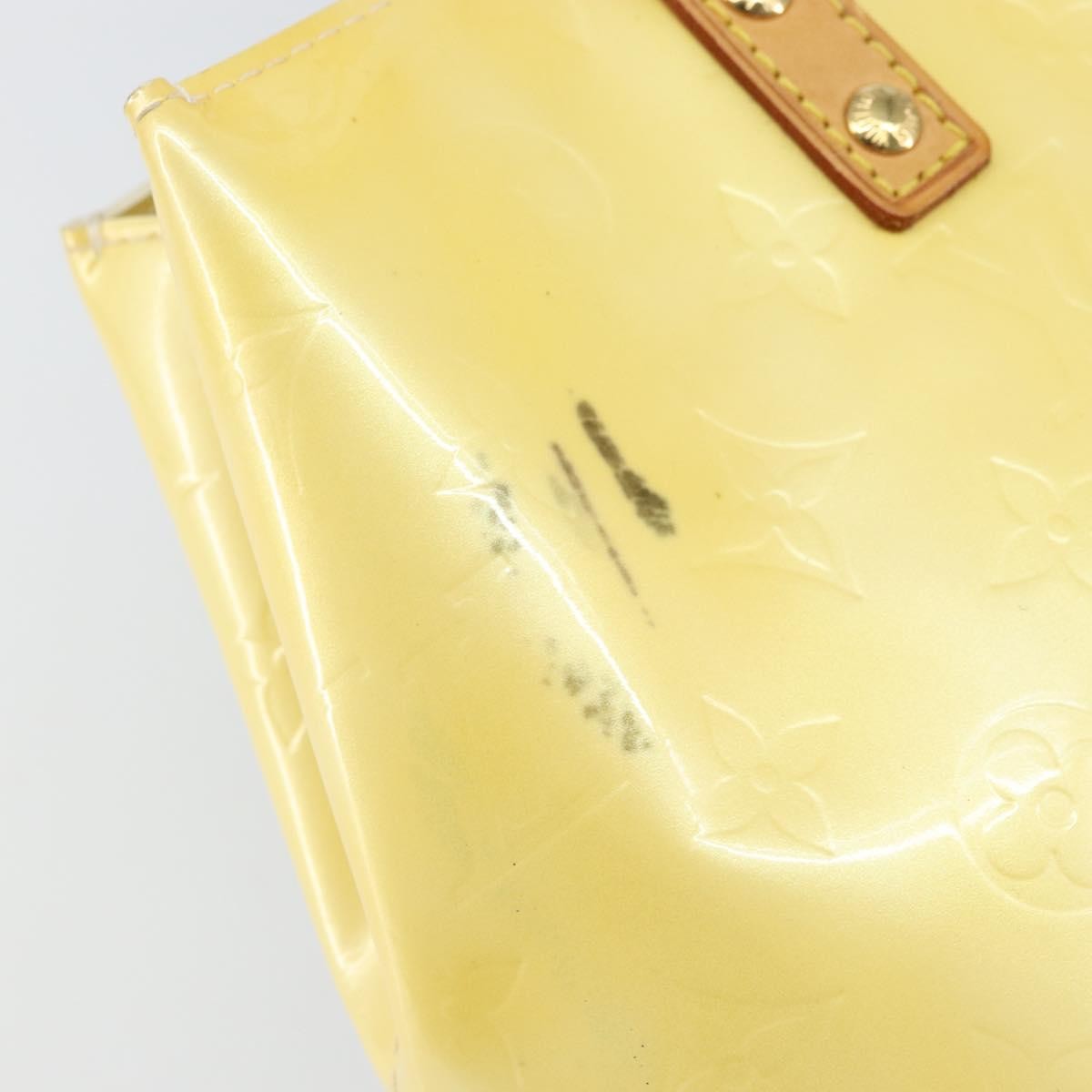 Louis Vuitton Reade Handbag Monogram Vernis Yellow Patent_Leather Handbag (Pre-Owned)