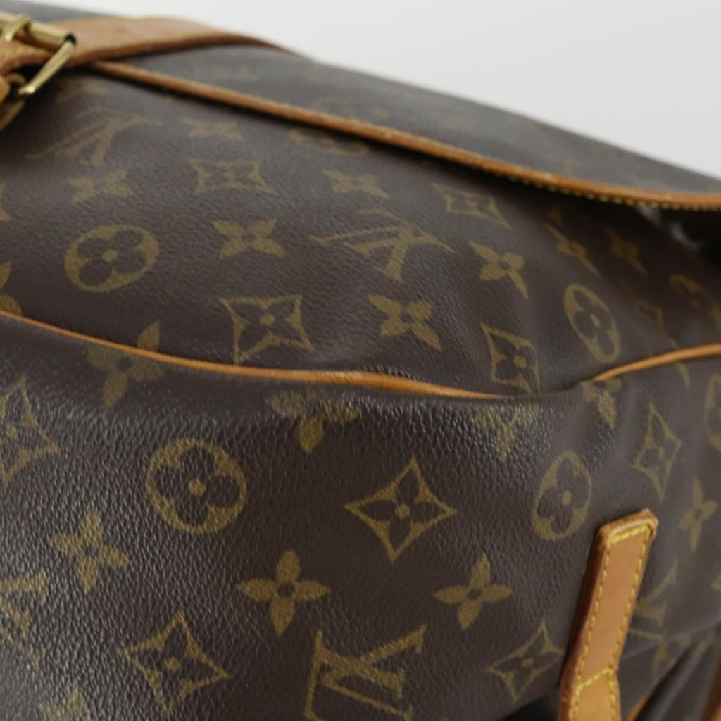 Louis Vuitton Saumur Handbag Monogram Canvas Brown Canvas Shoulder Bag Bag (Pre-Owned)