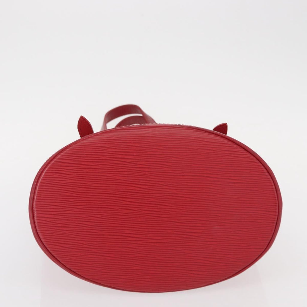 Louis Vuitton Bucket Bag Epi Leather Red Leather Shoulder Bag Bag (Pre-Owned)