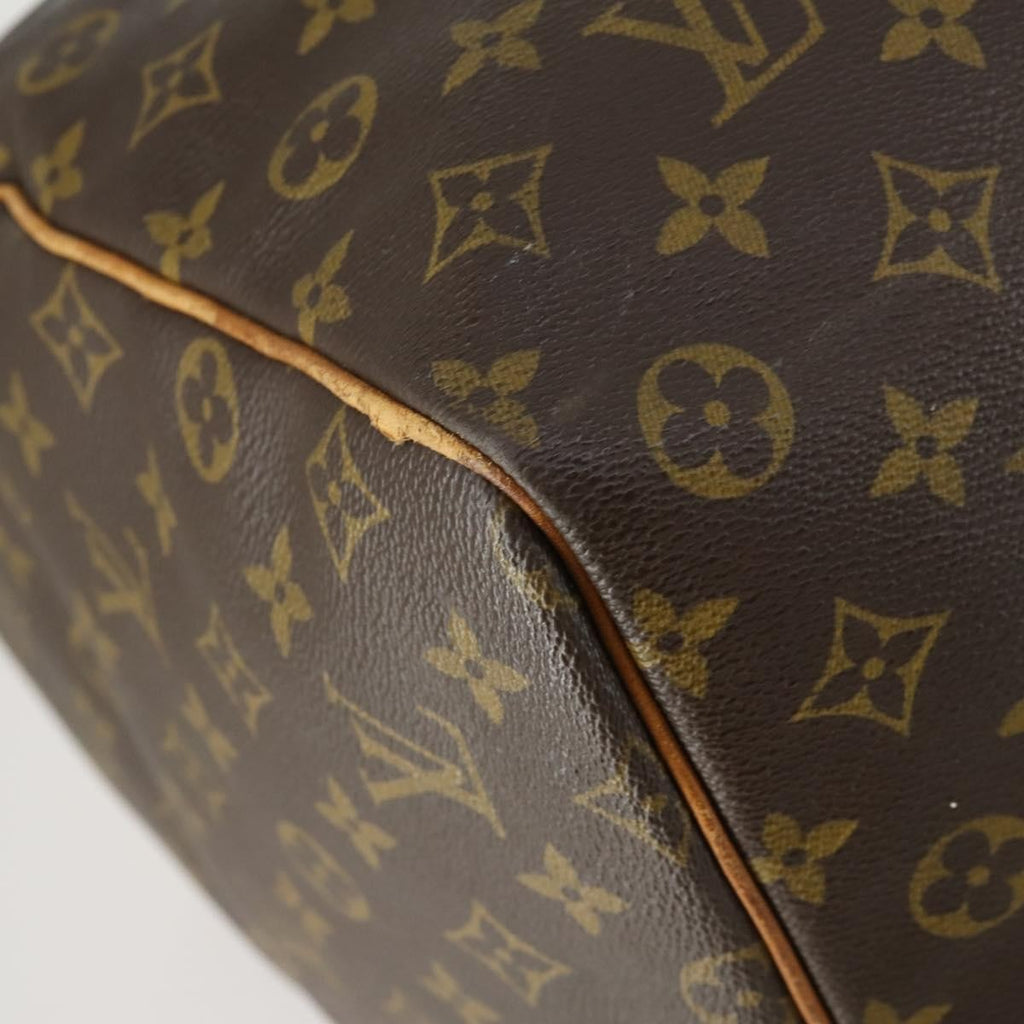 Louis Vuitton Keepall Bag Monogram Canvas Brown Canvas Travel Bag Bag (Pre-Owned)