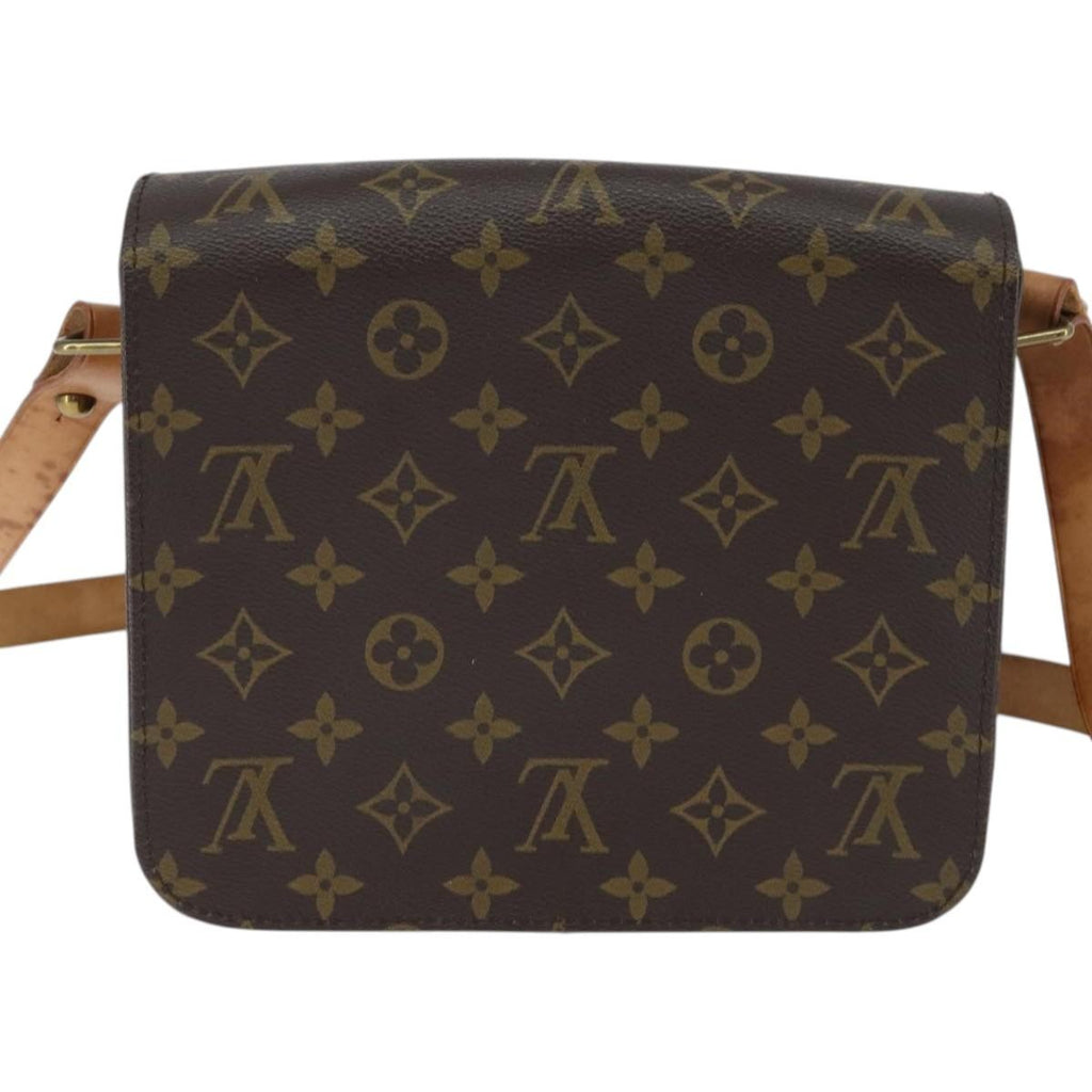Louis Vuitton Cartouchiere Handbag Monogram Canvas Brown Canvas Shoulder Bag Bag (Pre-Owned)