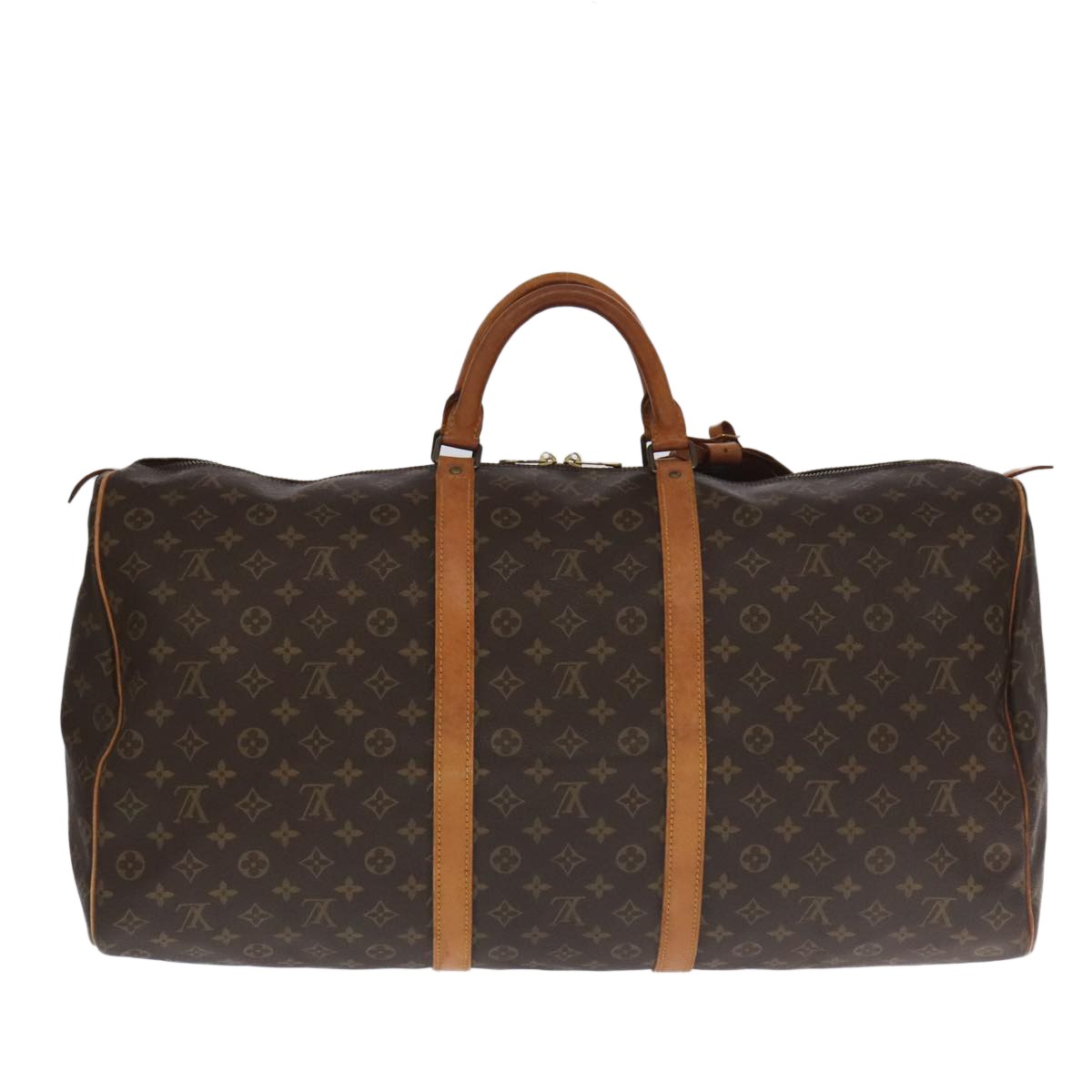 Louis Vuitton Keepall Bag Monogram Canvas Brown Canvas Travel Bag Bag (Pre-Owned)