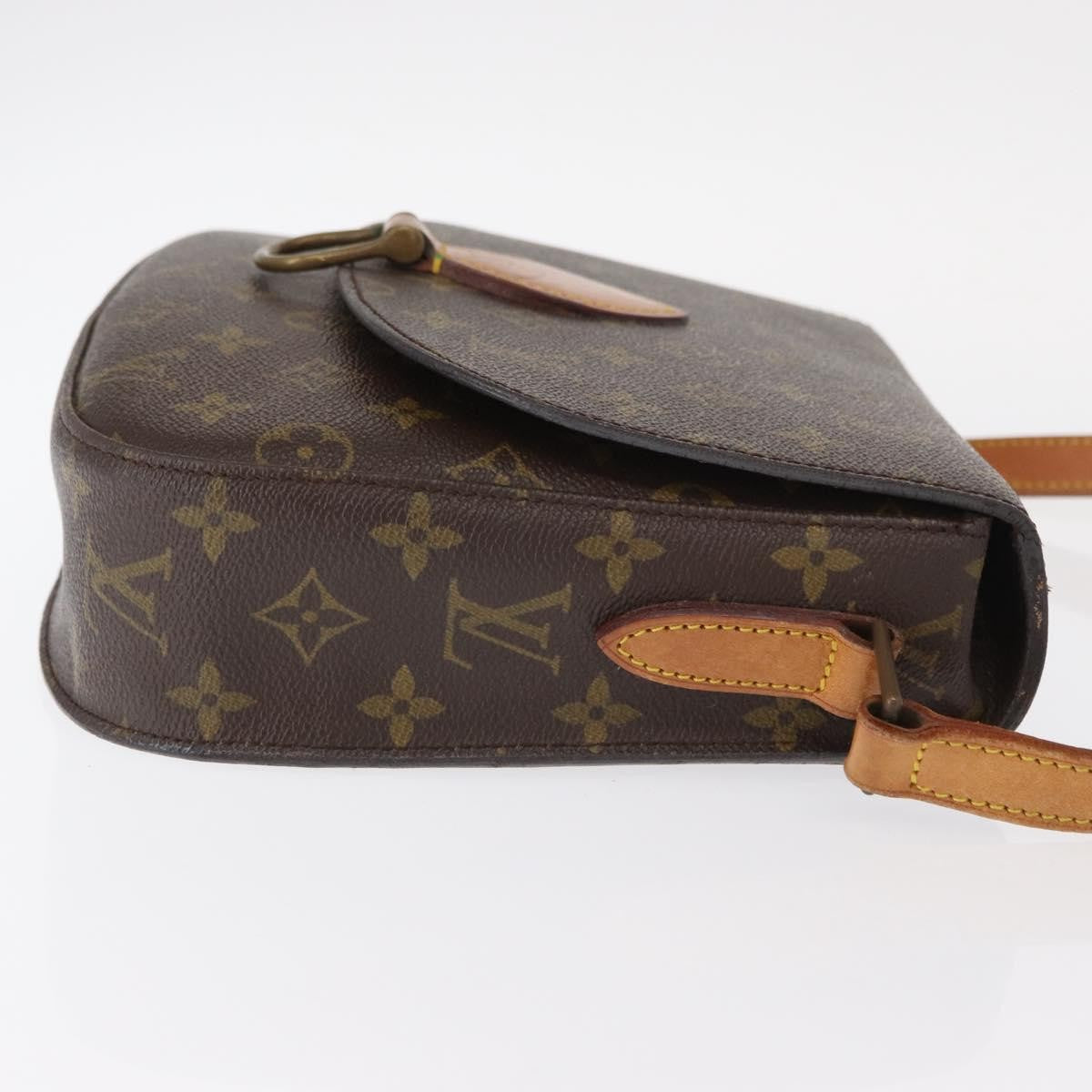 Louis Vuitton Saint Cloud Handbag Monogram Canvas Brown Canvas Shoulder Bag Bag (Pre-Owned)