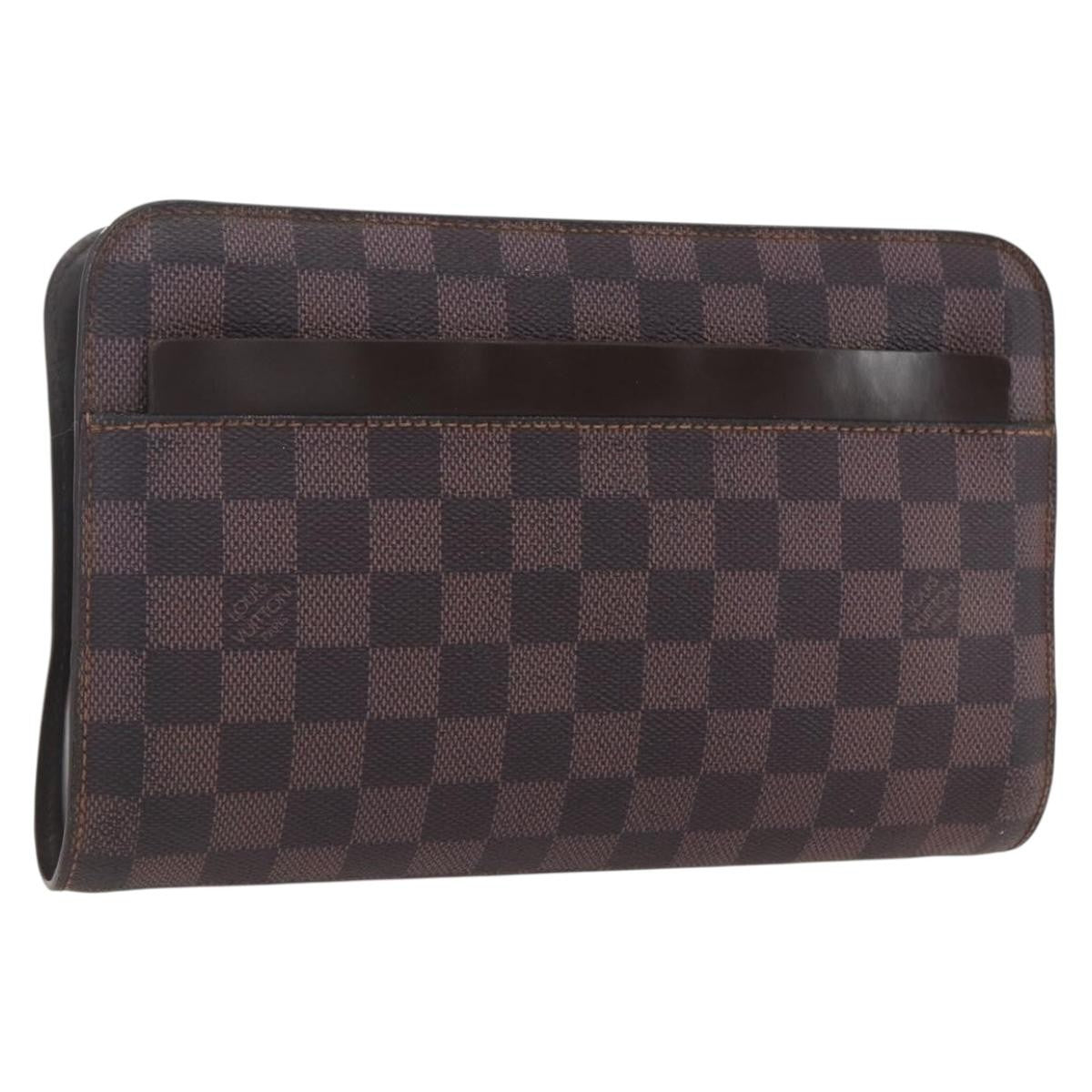 Louis Vuitton Pochette Saint Louis Damier Brown Canvas Clutche & Pouche Bag (Pre-Owned)