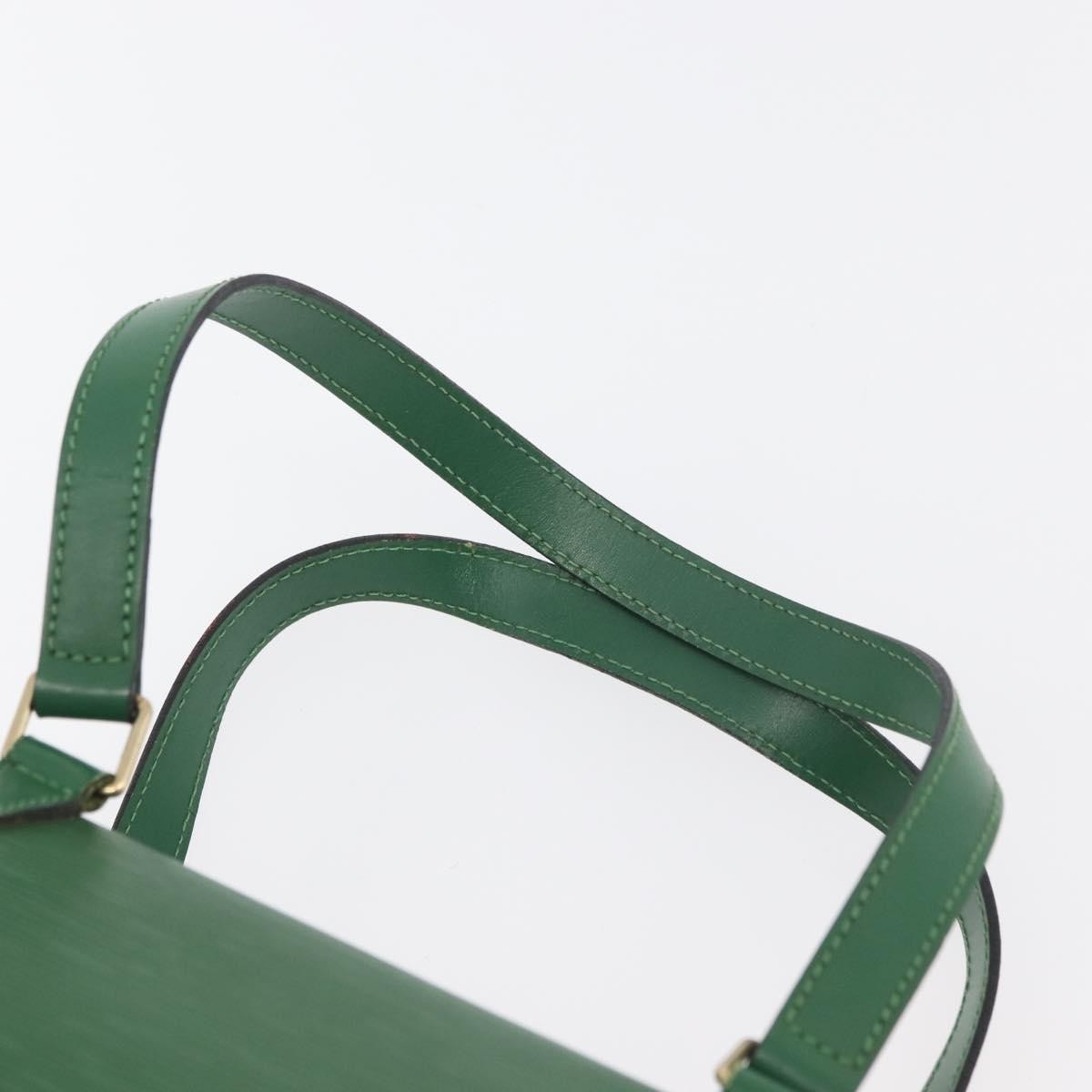 Louis Vuitton Soufflot Handbag Epi Leather Green Leather Handbag (Pre-Owned)