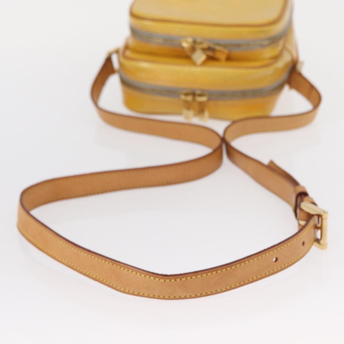 Louis Vuitton Wooster Handbag Monogram Vernis Yellow Patent_Leather Shoulder Bag Bag (Pre-Owned)