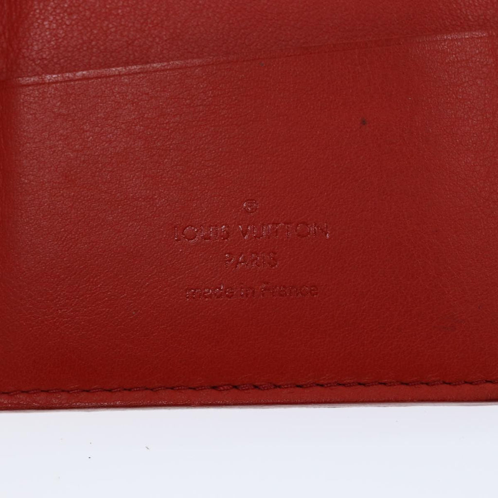 Louis Vuitton Infini Organiser Leather Red Leather Wallets Accessory (Pre-Owned)