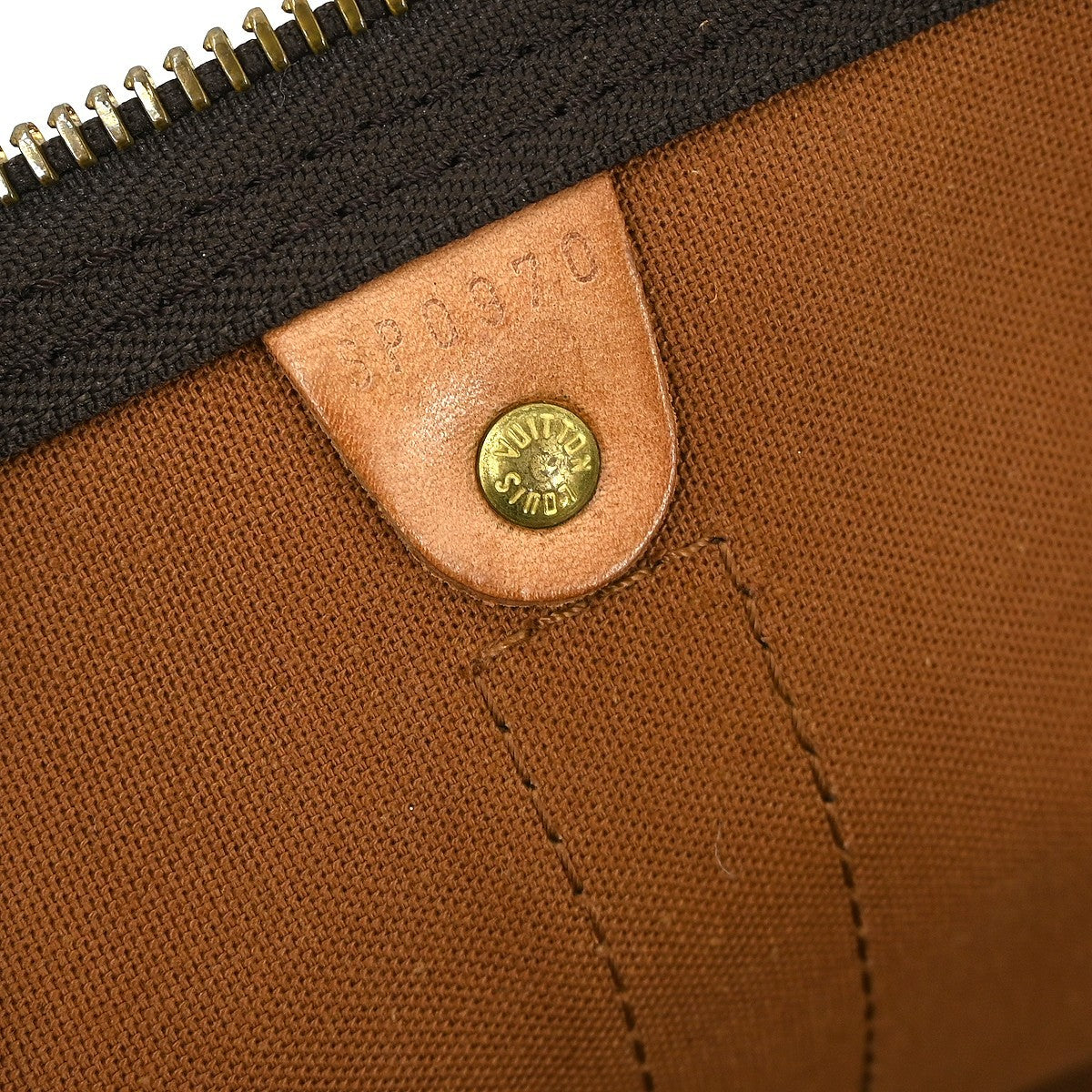 Louis Vuitton Keepall Bag Monogram Canvas Brown Canvas Travel Bag Bag (Pre-Owned)