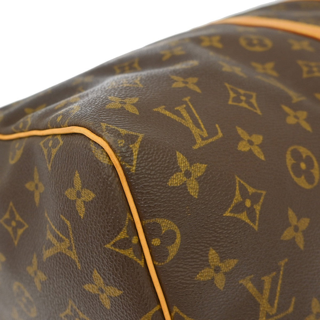 Louis Vuitton Keepall Bag Monogram Canvas Brown Canvas Travel Bag Bag (Pre-Owned)