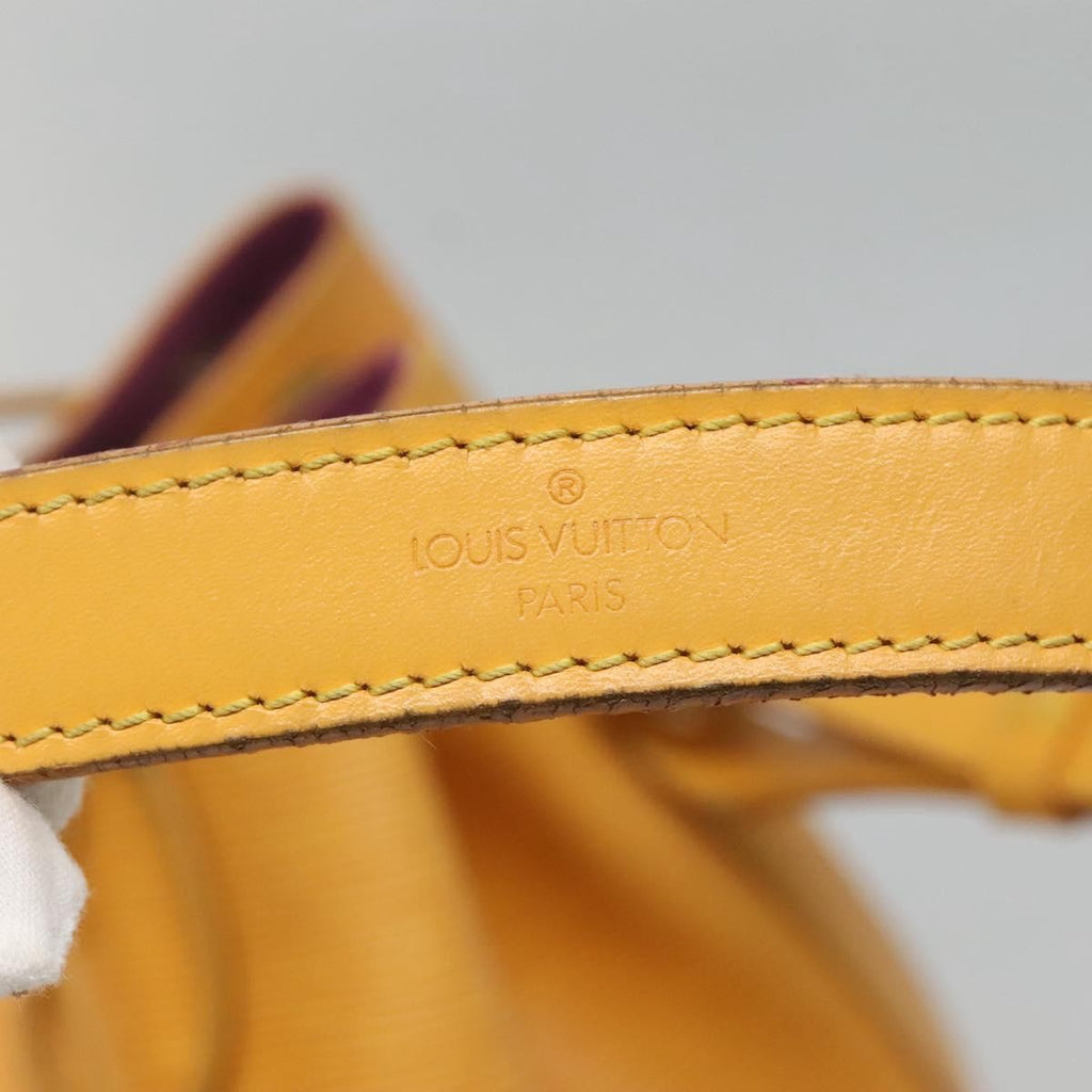 Louis Vuitton Noe Handbag Epi Leather Yellow Leather Shoulder Bag Bag (Pre-Owned)
