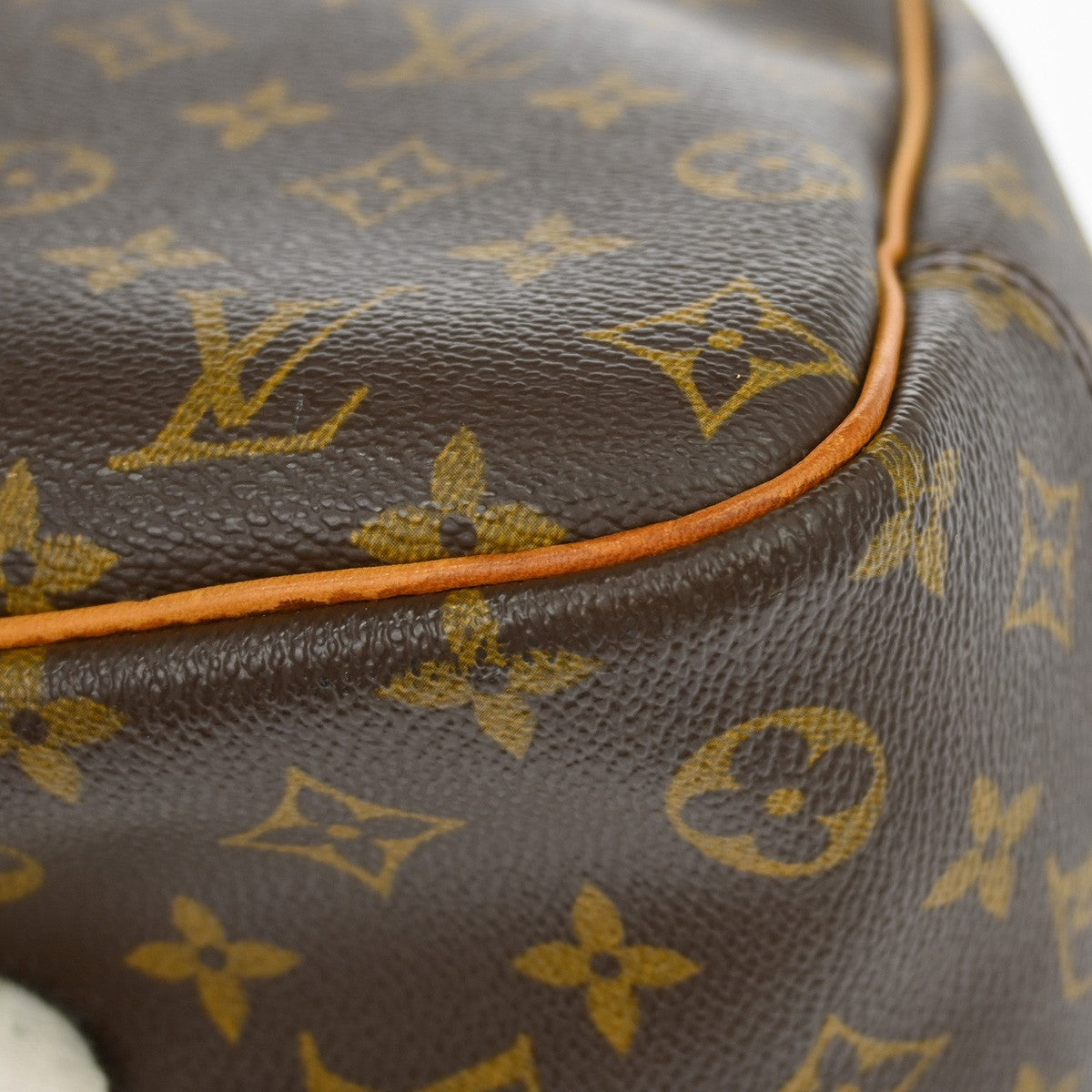 Louis Vuitton Deauville Handbag Monogram Canvas Brown Canvas Handbag (Pre-Owned)