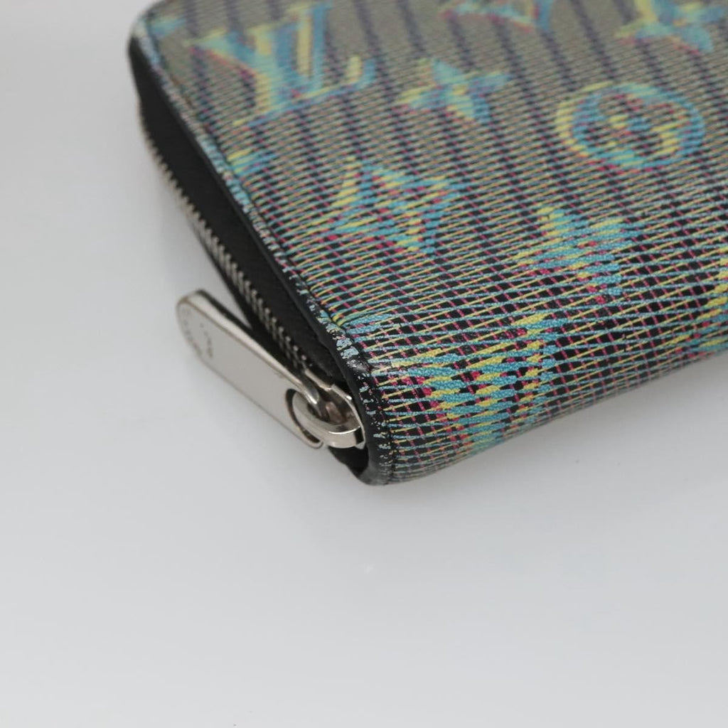 Louis Vuitton Zippy Wallet Nm Monogram Lv Pop Green Canvas Wallets Accessory (Pre-Owned)