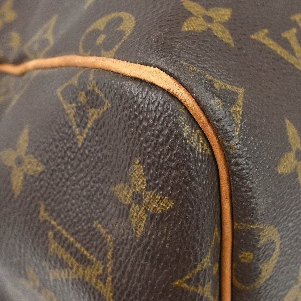 Louis Vuitton Keepall Bandouliere Bag Monogram Canvas Brown Canvas Travel Bag Bag (Pre-Owned)