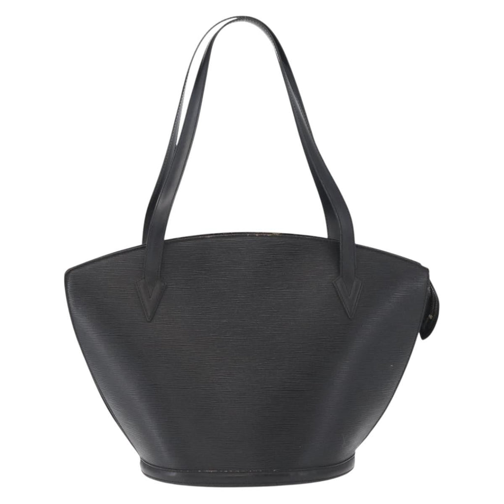 Louis Vuitton Saint Jacques Handbag Epi Leather Black Leather Shoulder Bag Bag (Pre-Owned)