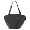 Louis Vuitton Saint Jacques Handbag Epi Leather Black Leather Shoulder Bag Bag (Pre-Owned)
