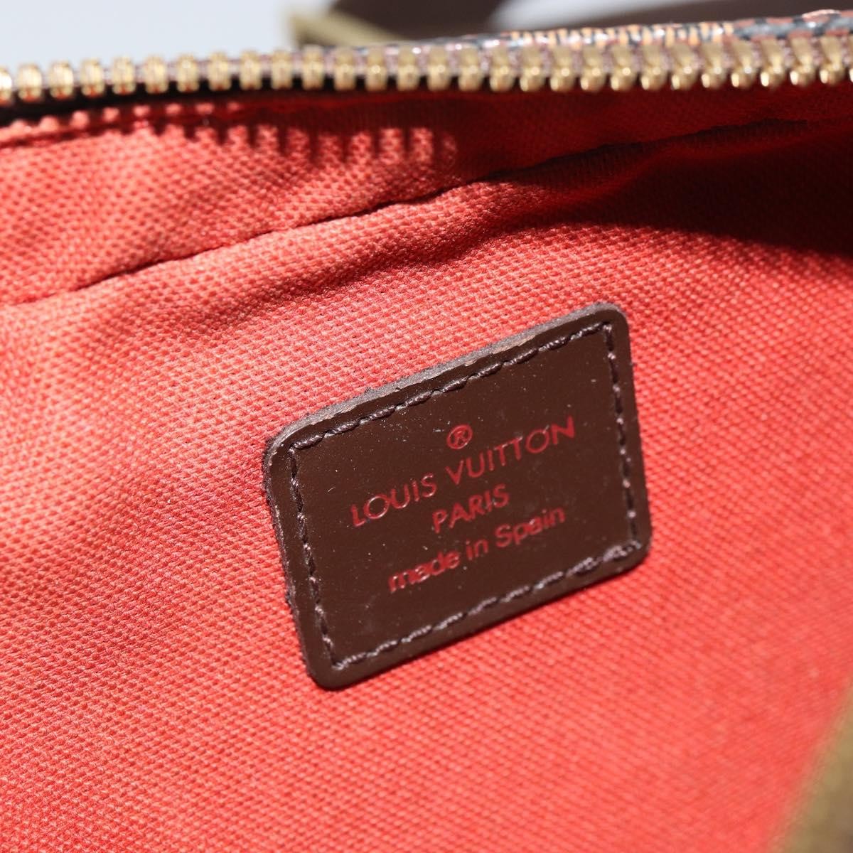 Louis Vuitton Geronimos Waist Bag Damier Brown Canvas Shoulder Bag Bag (Pre-Owned)