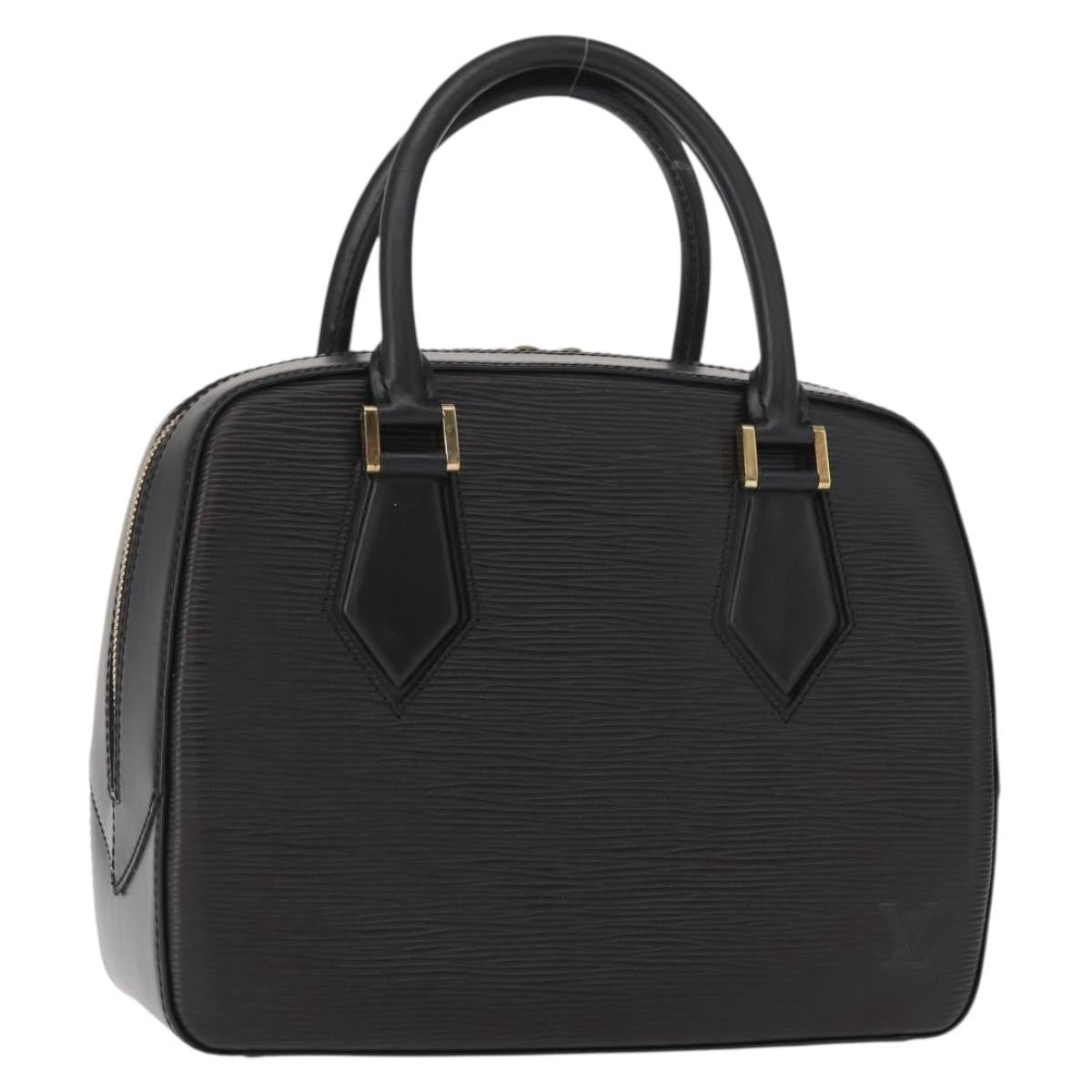 Louis Vuitton Sablons Handbag Epi Leather Black Leather Handbag (Pre-Owned)
