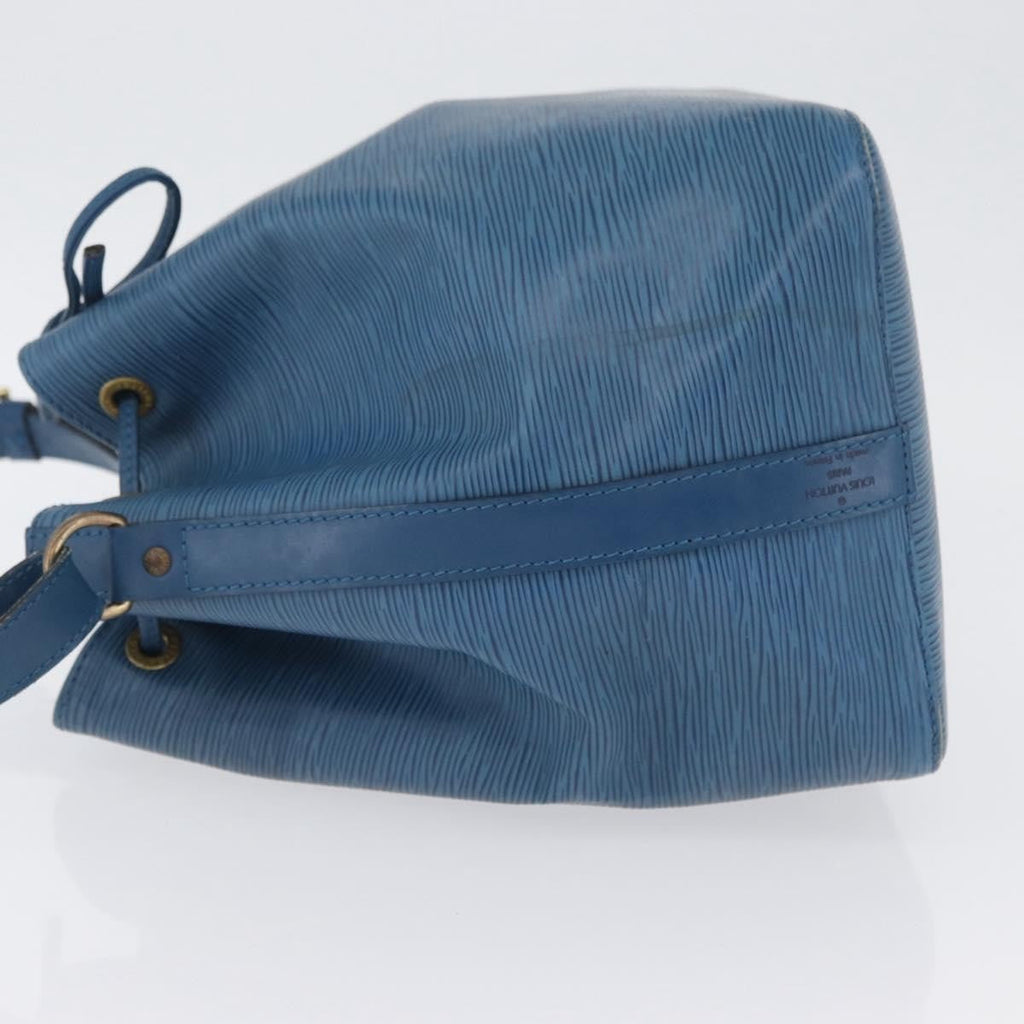 Louis Vuitton Petit Noe Handbag Epi Leather Blue Leather Shoulder Bag Bag (Pre-Owned)