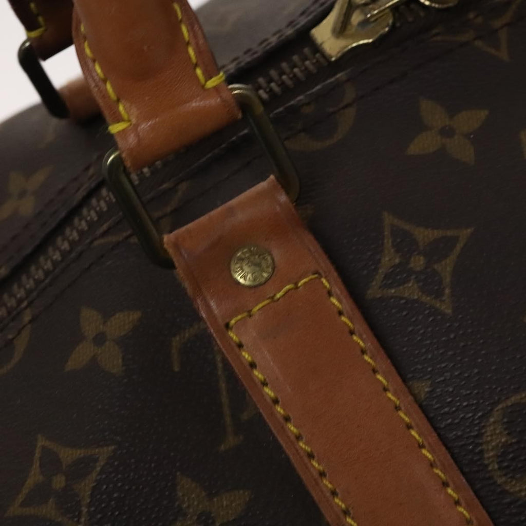 Louis Vuitton Keepall Bag Monogram Canvas Brown Canvas Travel Bag Bag (Pre-Owned)