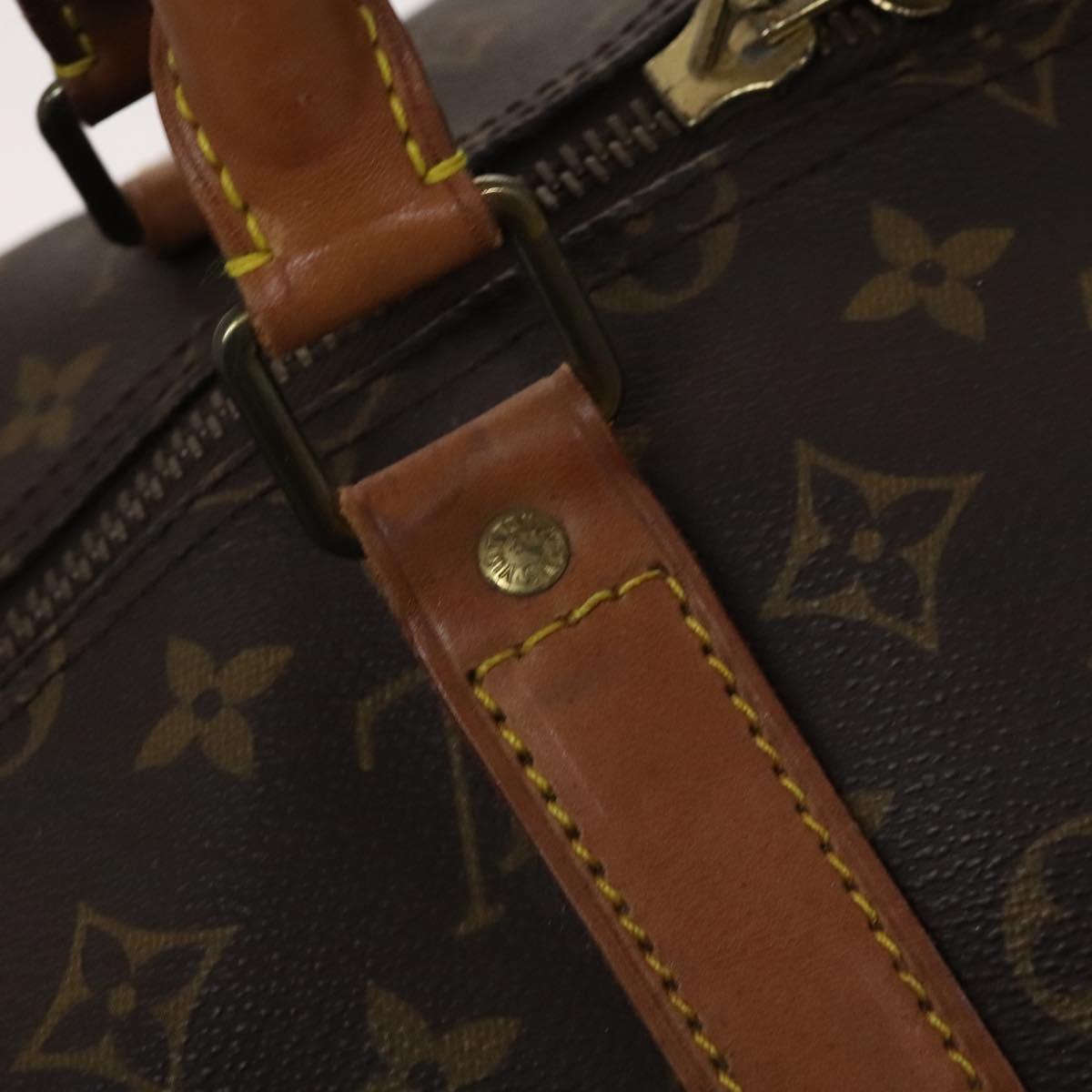 Louis Vuitton Keepall Bag Monogram Canvas Brown Canvas Travel Bag Bag (Pre-Owned)