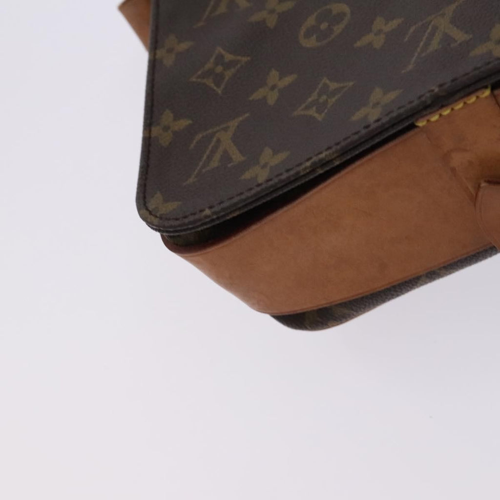 Louis Vuitton Cartouchiere Handbag Monogram Canvas Brown Canvas Shoulder Bag Bag (Pre-Owned)
