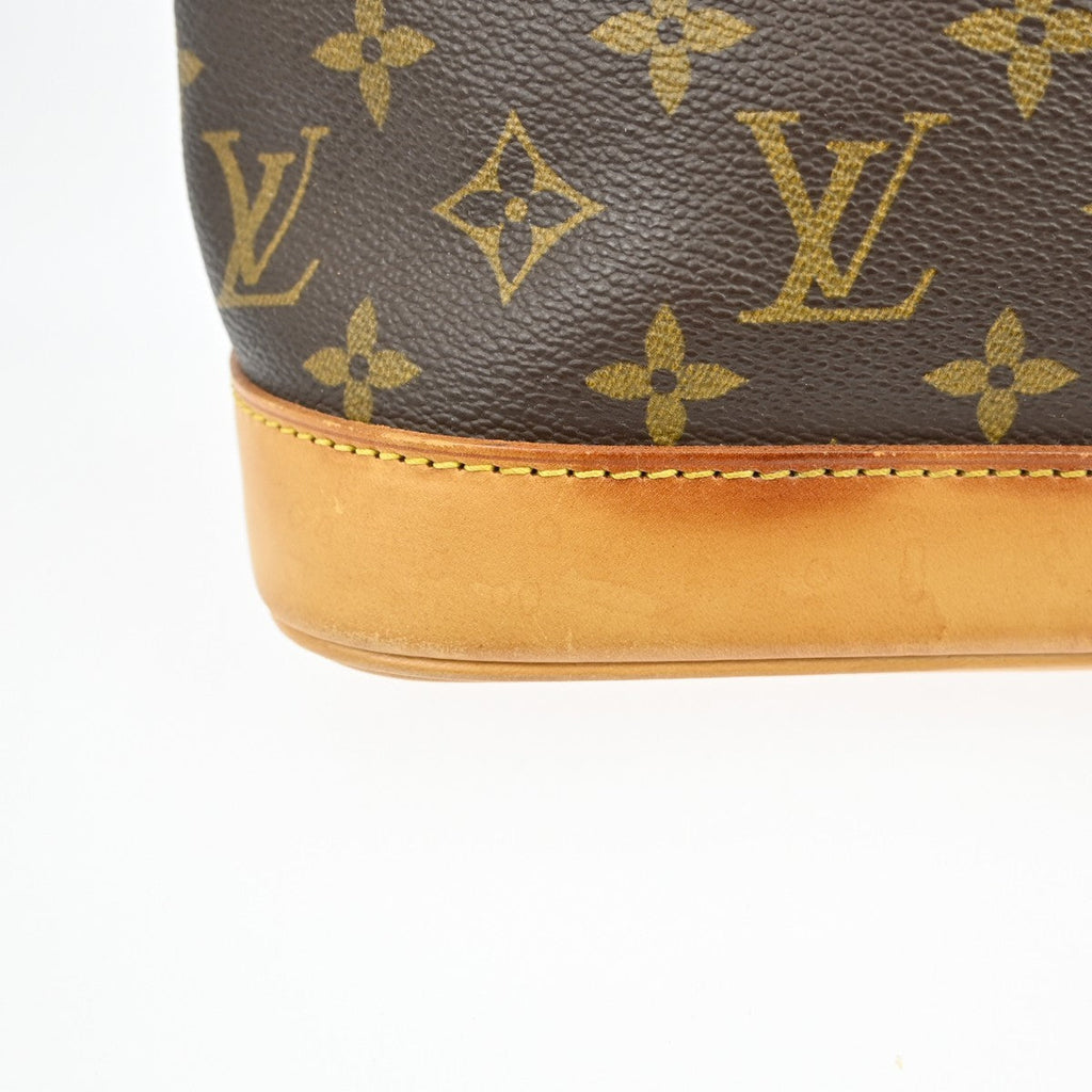 Louis Vuitton Alma Handbag Monogram Canvas Brown Canvas Handbag (Pre-Owned)