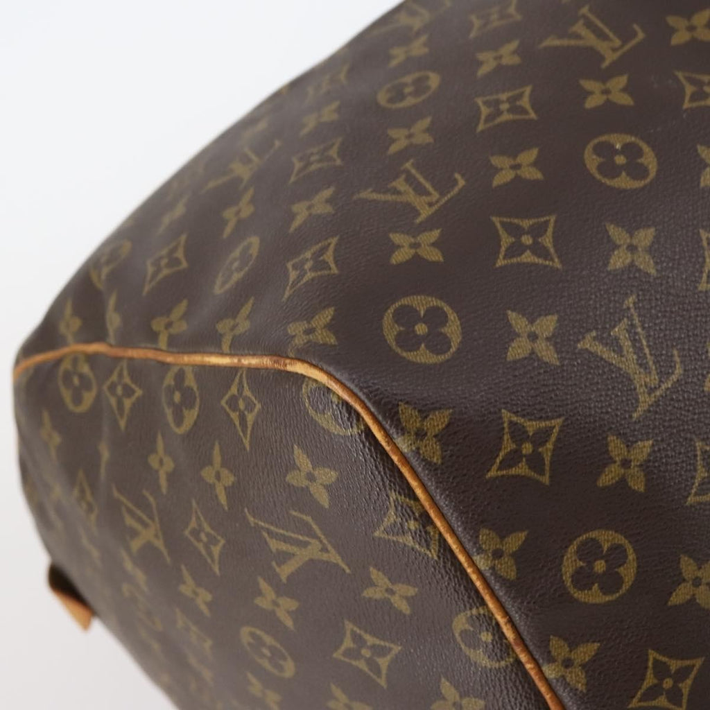 Louis Vuitton Keepall Bag Monogram Canvas Brown Canvas Travel Bag Bag (Pre-Owned)