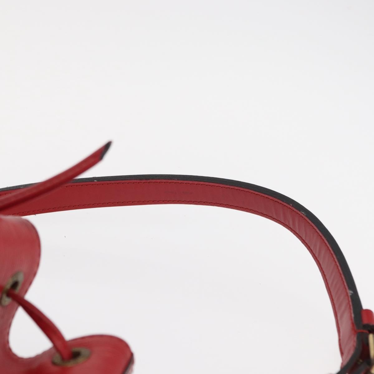 Louis Vuitton Noe Handbag Epi Leather Red Leather Shoulder Bag Bag (Pre-Owned)