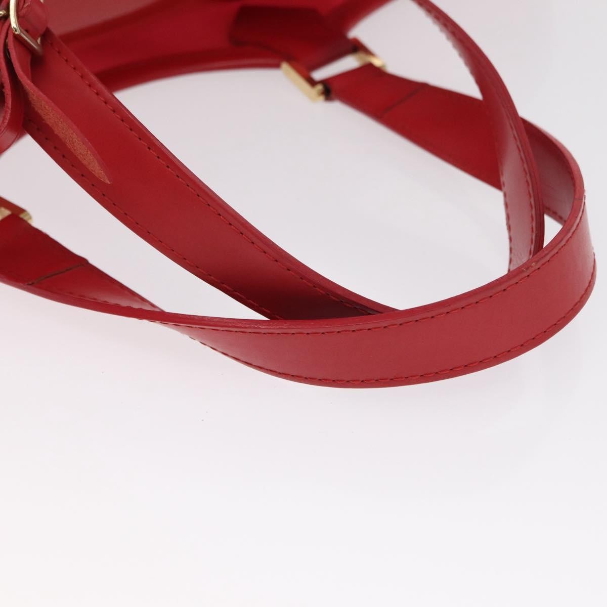 Louis Vuitton Plage Lagoon Bay Handbag Vinyl Epi Leather Red Plastic Tote Bag Bag (Pre-Owned)