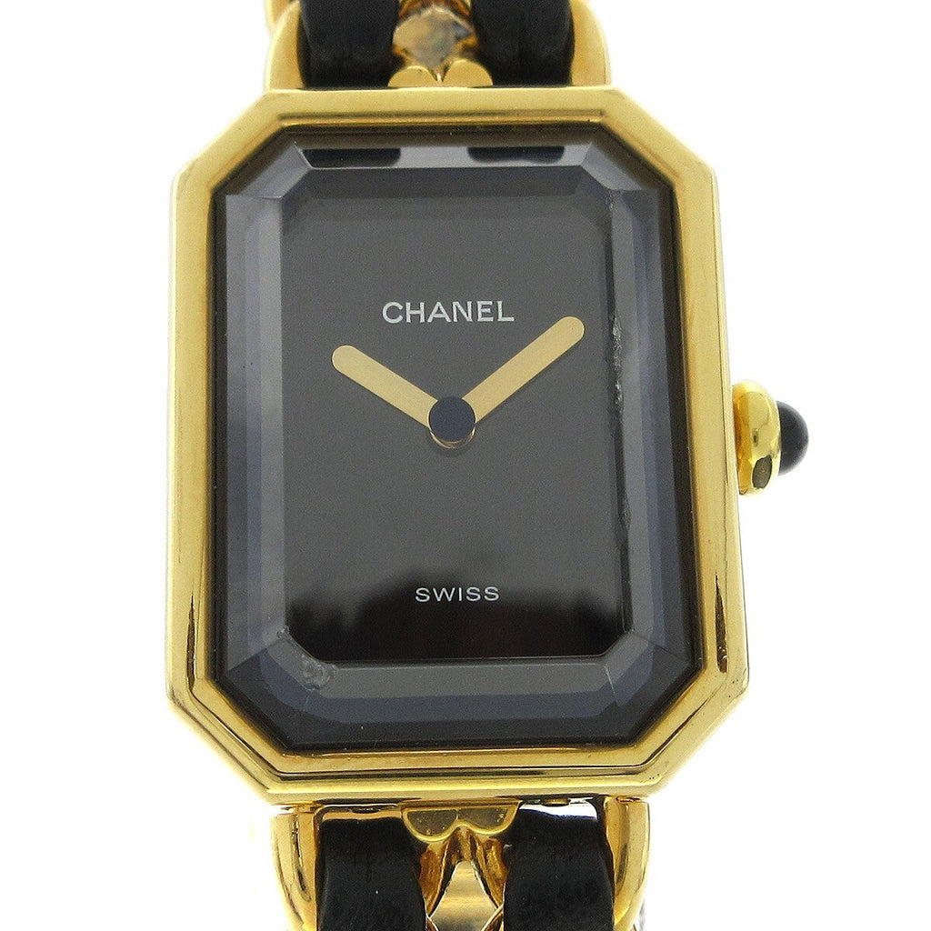 Chanel Premiere Rock Quartz Watch Plated Metal And Leather Watch (Pre-Owned)