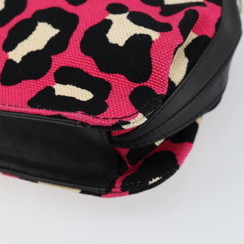 Bottega Veneta Vintage Shoulder Bag Canvas Pink Canvas Shoulder Bag Bag (Pre-Owned)