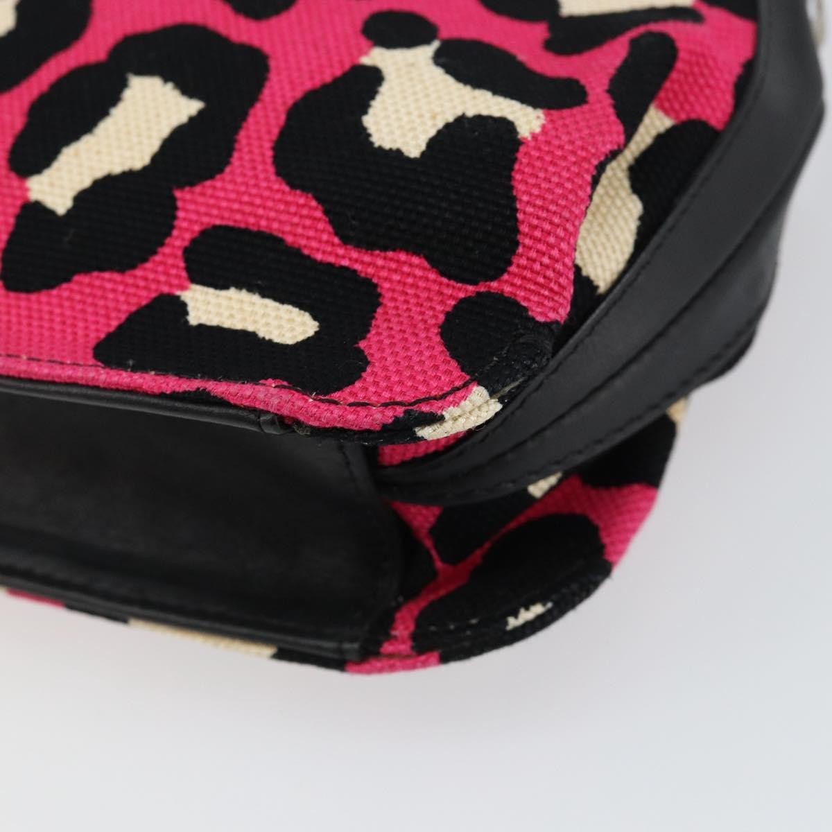 Bottega Veneta Vintage Shoulder Bag Canvas Pink Canvas Shoulder Bag Bag (Pre-Owned)