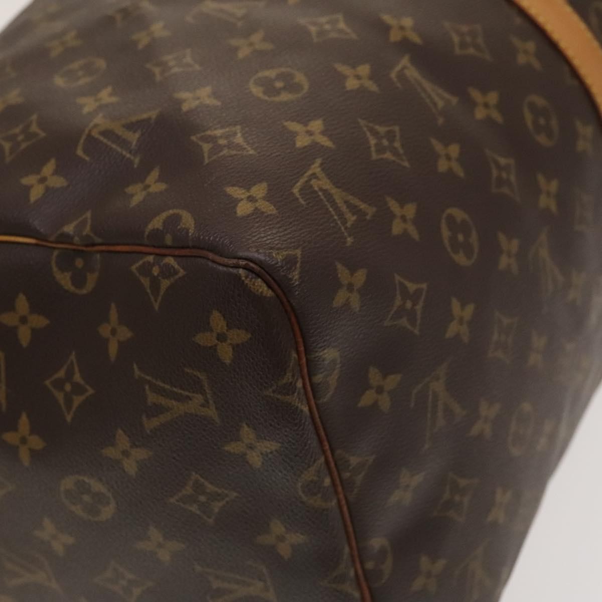 Louis Vuitton Keepall Bag Monogram Canvas Brown Canvas Travel Bag Bag (Pre-Owned)
