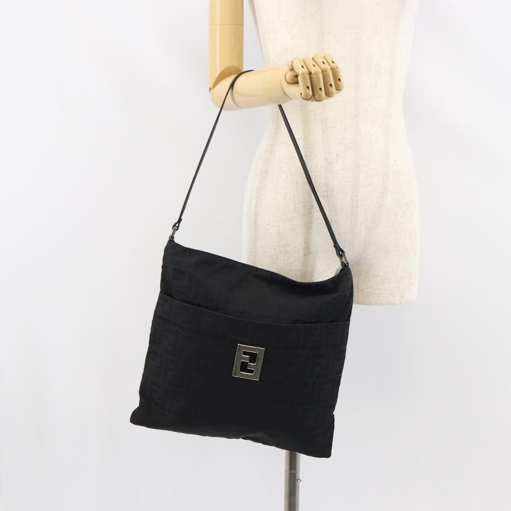Fendi Zucca Tote Bag Canvas Silver Canvas Tote Bag Bag (Pre-Owned)