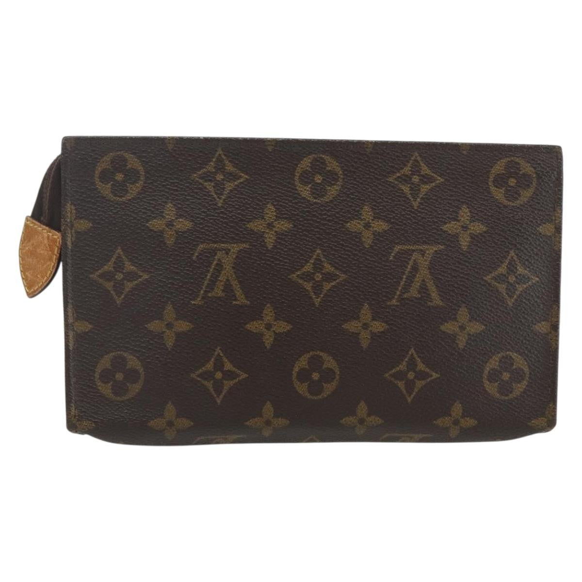 Louis Vuitton Toiletry Pouch Monogram Canvas Brown Canvas Clutche & Pouche Bag (Pre-Owned)