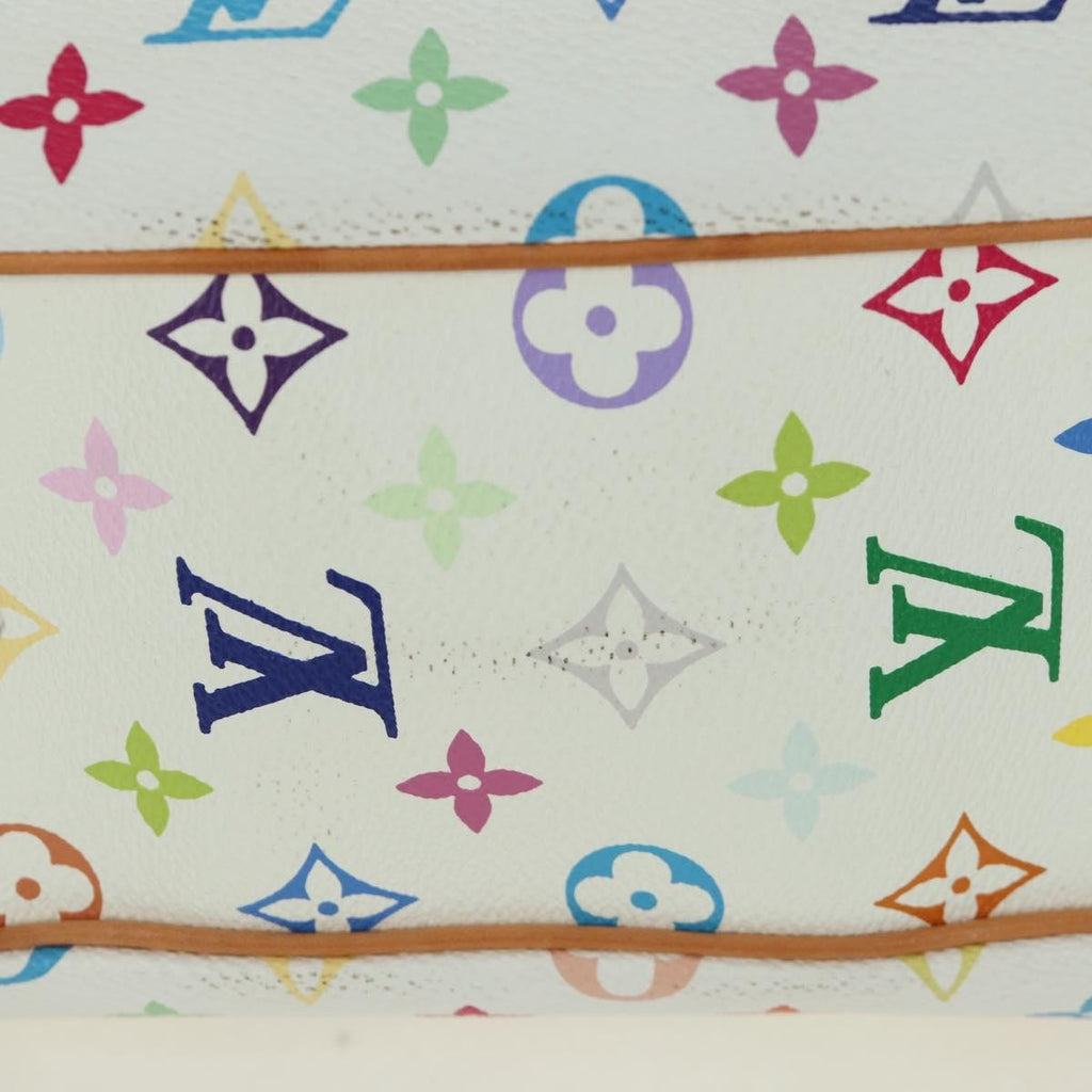 Louis Vuitton Greta Handbag Monogram Multicolor White Canvas Shoulder Bag Bag (Pre-Owned)