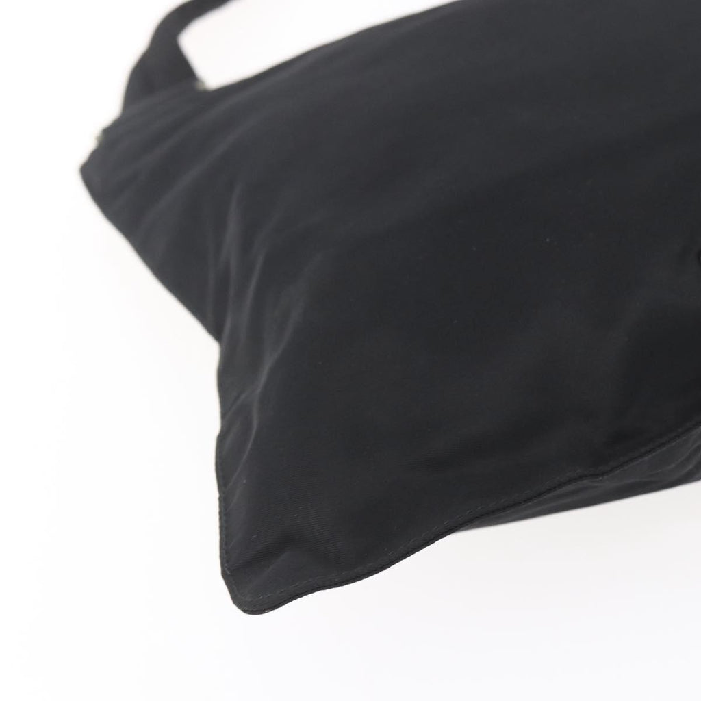 Prada Flat Messenger Bag Tessuto Black Nylon Shoulder Bag Bag (Pre-Owned)