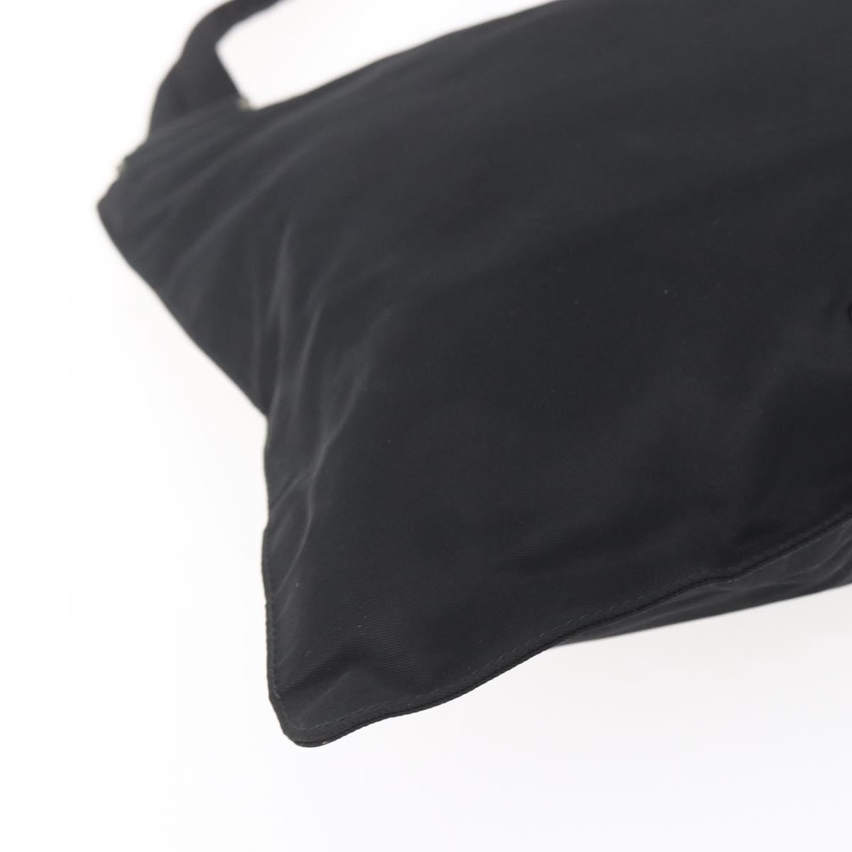 Prada Flat Messenger Bag Tessuto Black Nylon Shoulder Bag Bag (Pre-Owned)
