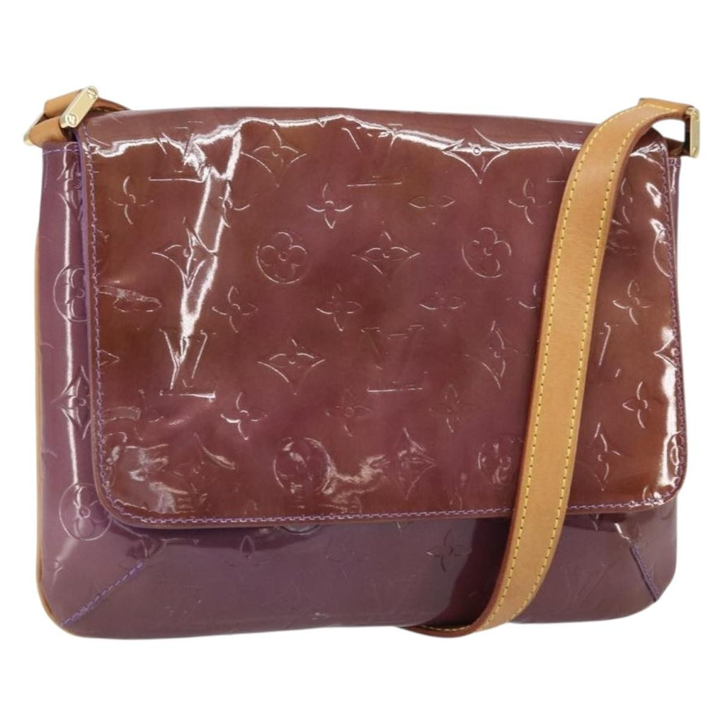 Louis Vuitton Thompson Street Handbag Monogram Vernis Purple Patent_Leather Shoulder Bag Bag (Pre-Owned)