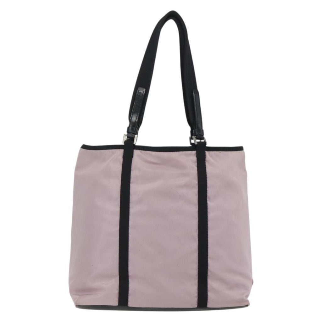 Prada Vintage Tote Tessuto Pink Nylon Tote Bag Bag (Pre-Owned)