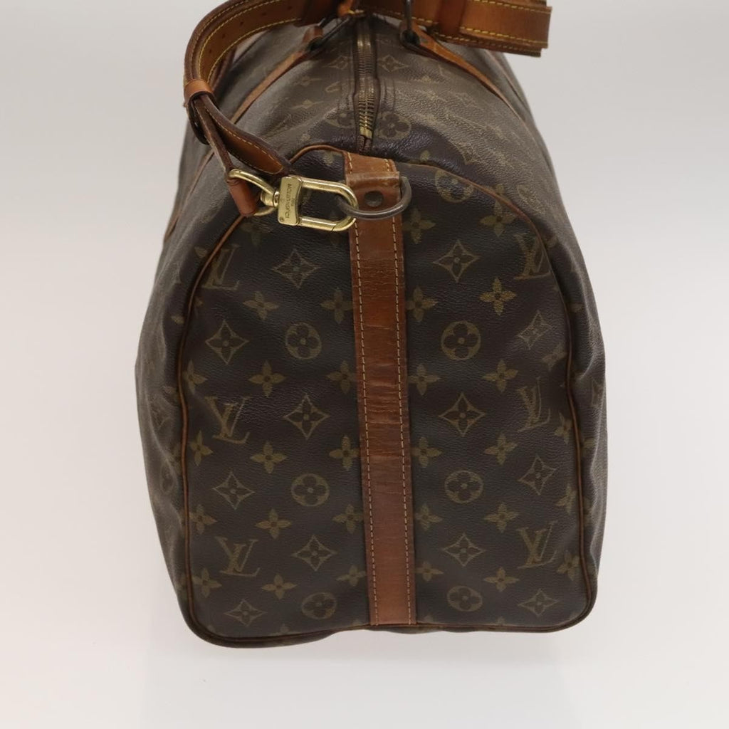 Louis Vuitton Keepall Bandouliere Bag Monogram Canvas Brown Canvas Travel Bag Bag (Pre-Owned)
