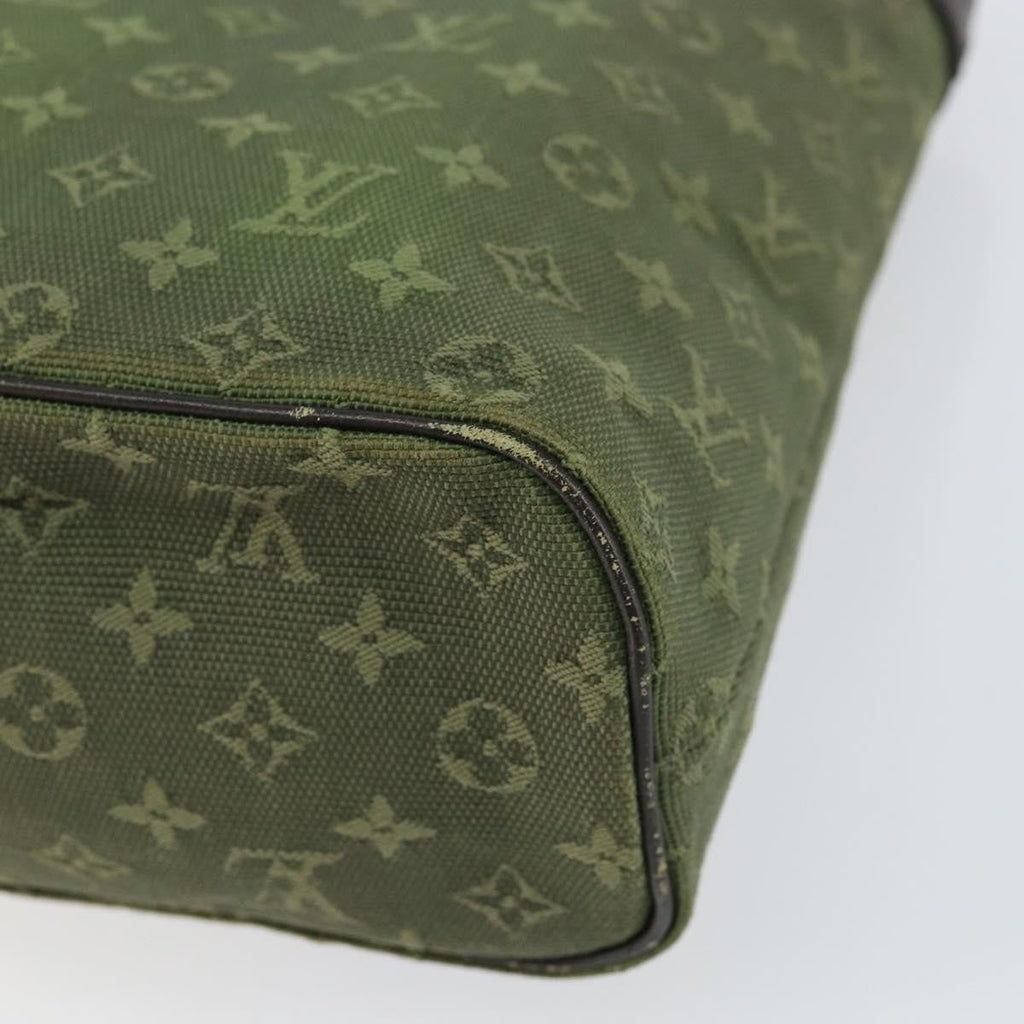 Louis Vuitton Lucille Handbag Mini Lin Khaki Canvas Handbag (Pre-Owned)