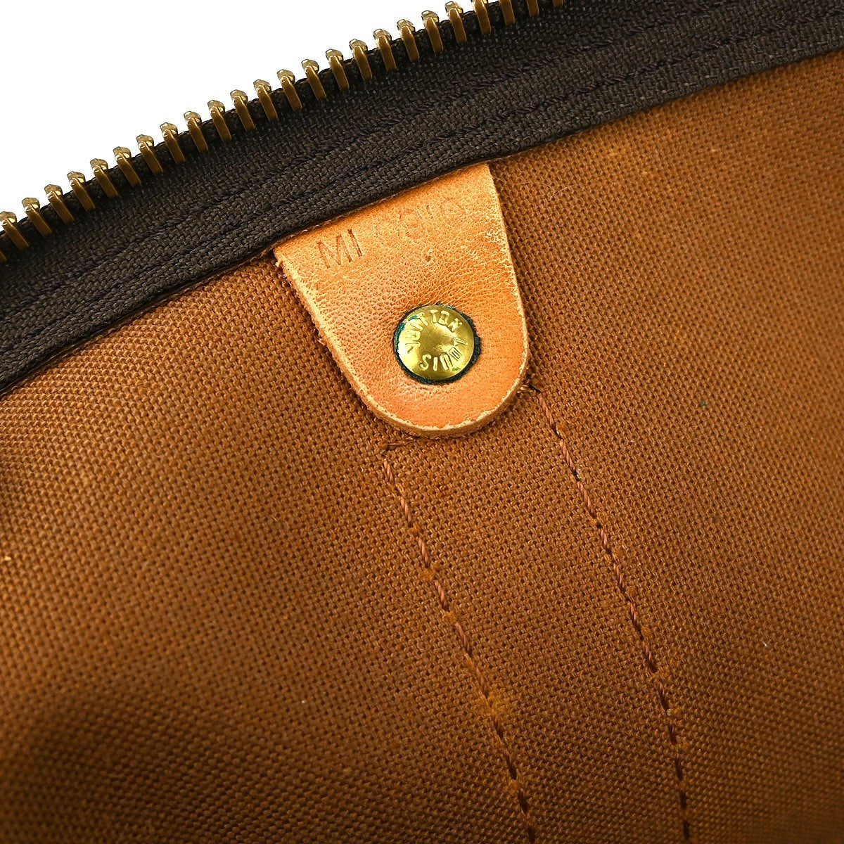 Louis Vuitton Keepall Bag Monogram Canvas Brown Canvas Travel Bag Bag (Pre-Owned)